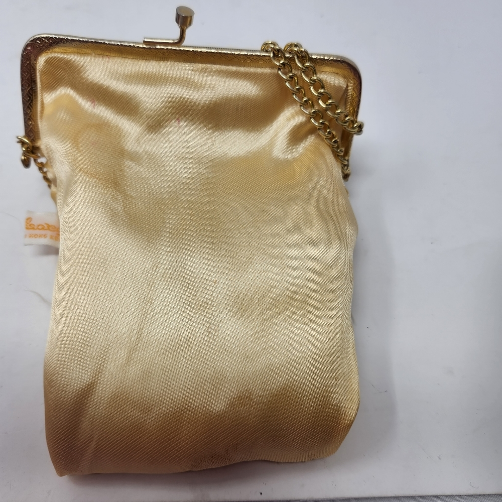 Vintage Walborg Floral Beaded Purse Handbag 1950's - Picture 10 of 12